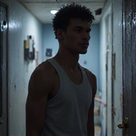 Ilustración de un deportista con bajo rendimiento (antes)